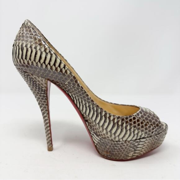 Christian Louboutin Peep Toe Platform Heels  EU 36.5 - Picture 9 of 11